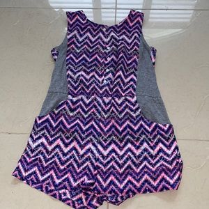 Kids Purple No Sleeve Jumpsuit